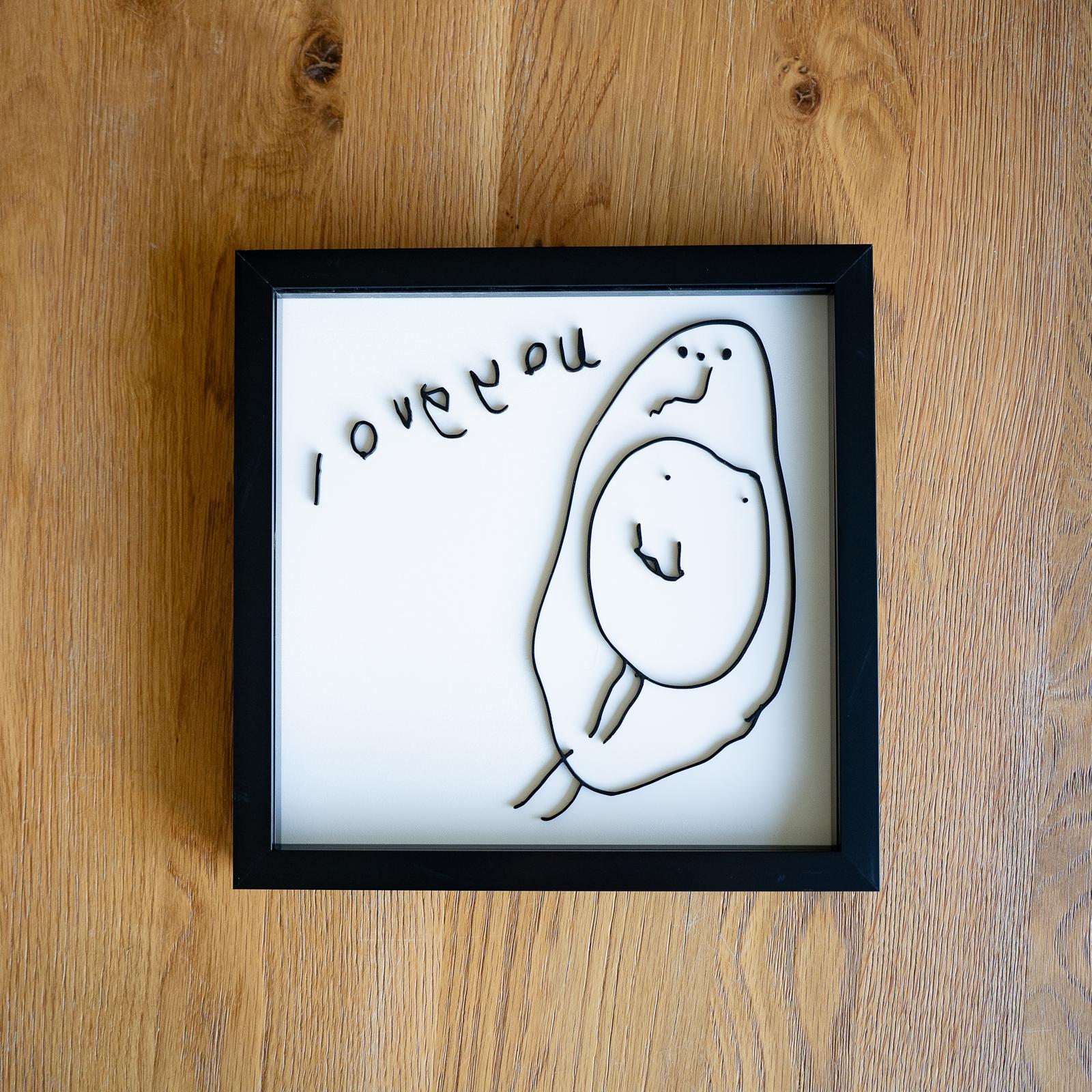 Framed Drawing Print